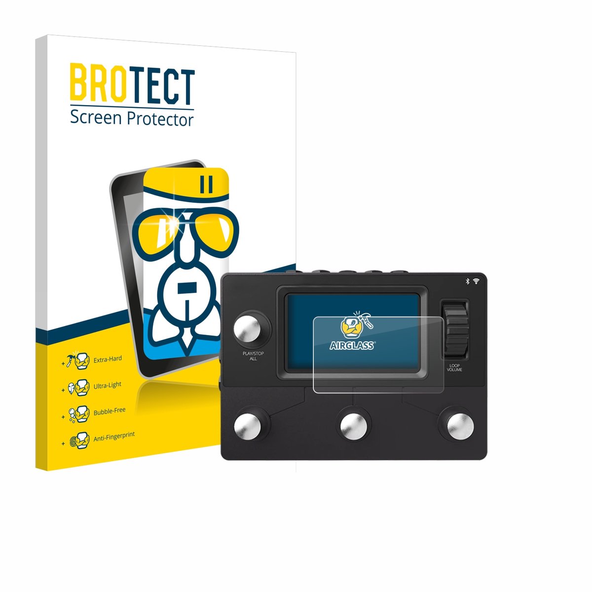 Screenprotector voor Singular Sound Aeros Loop Studio Beschermglas transparant