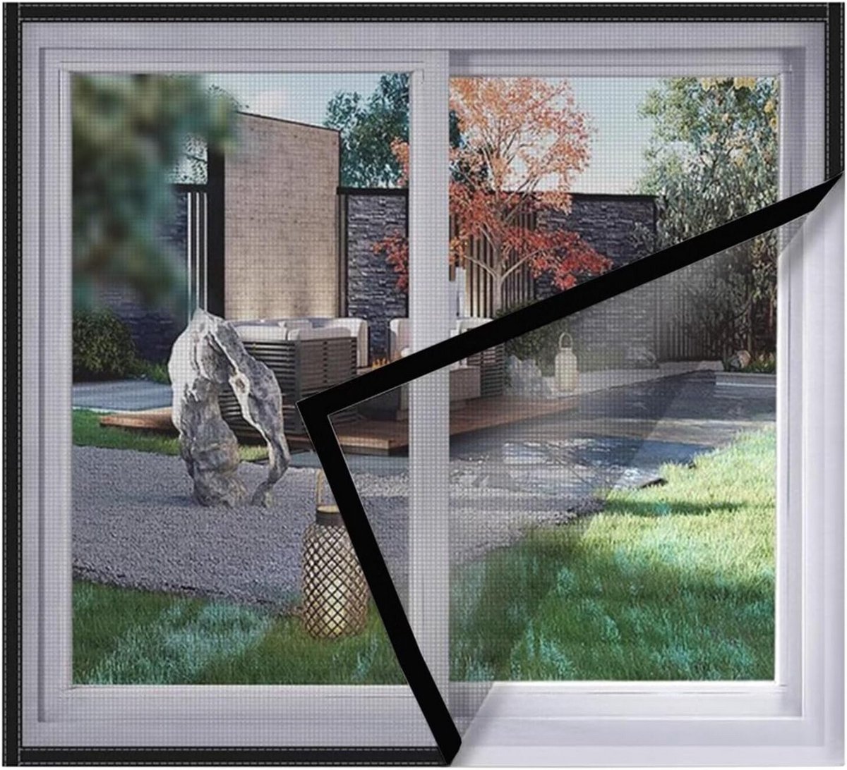 Zelfklevend Raamhor DIY - Insectenhor Gaas voor Ramen - 120x100 cm