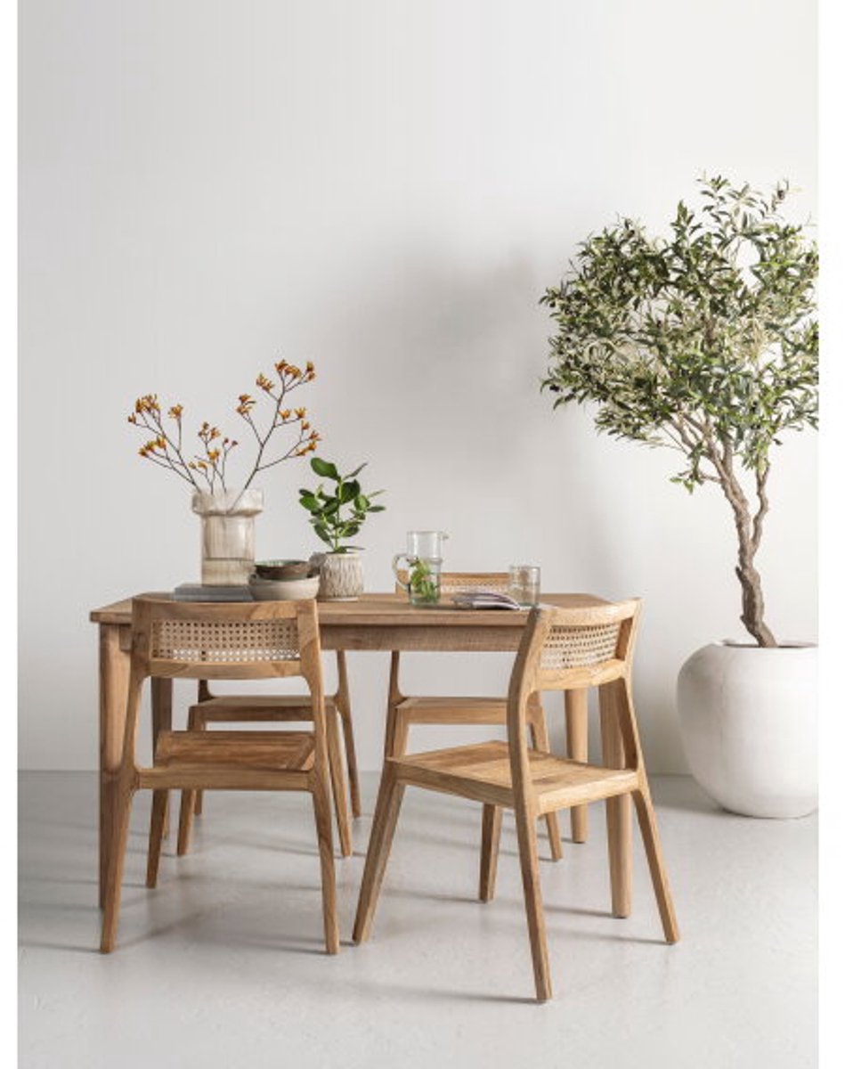 DTP Home Apollo Eettafel rechthoek teakhout – 140x85x76 cm