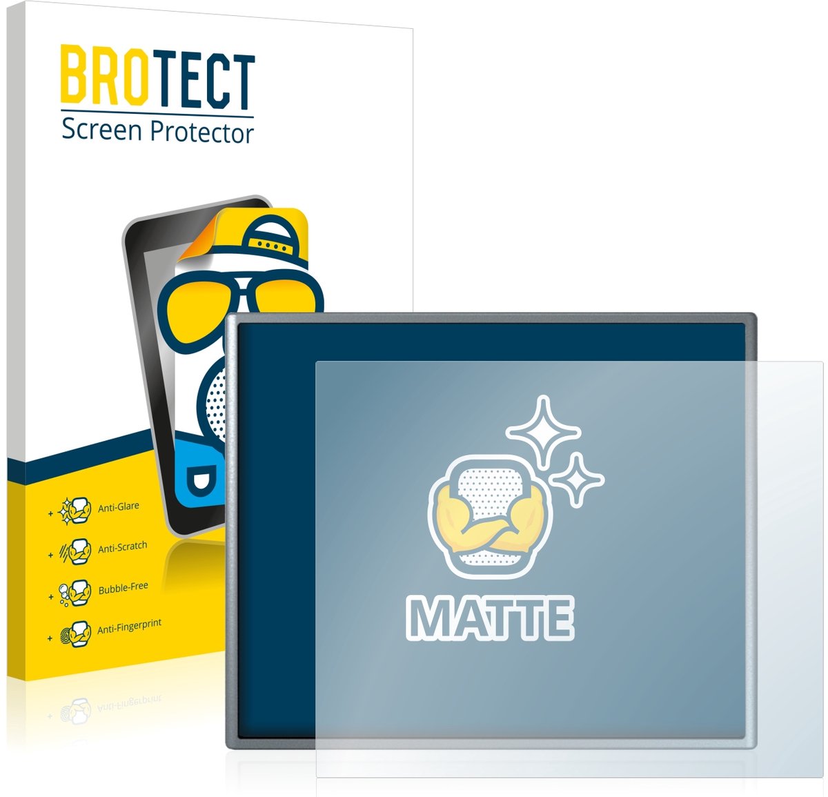 BROTECT - Screenprotector voor Siemens Simatic HMI KTP 400 Basic - Folie Beschermfolie matte 2 Stuks
