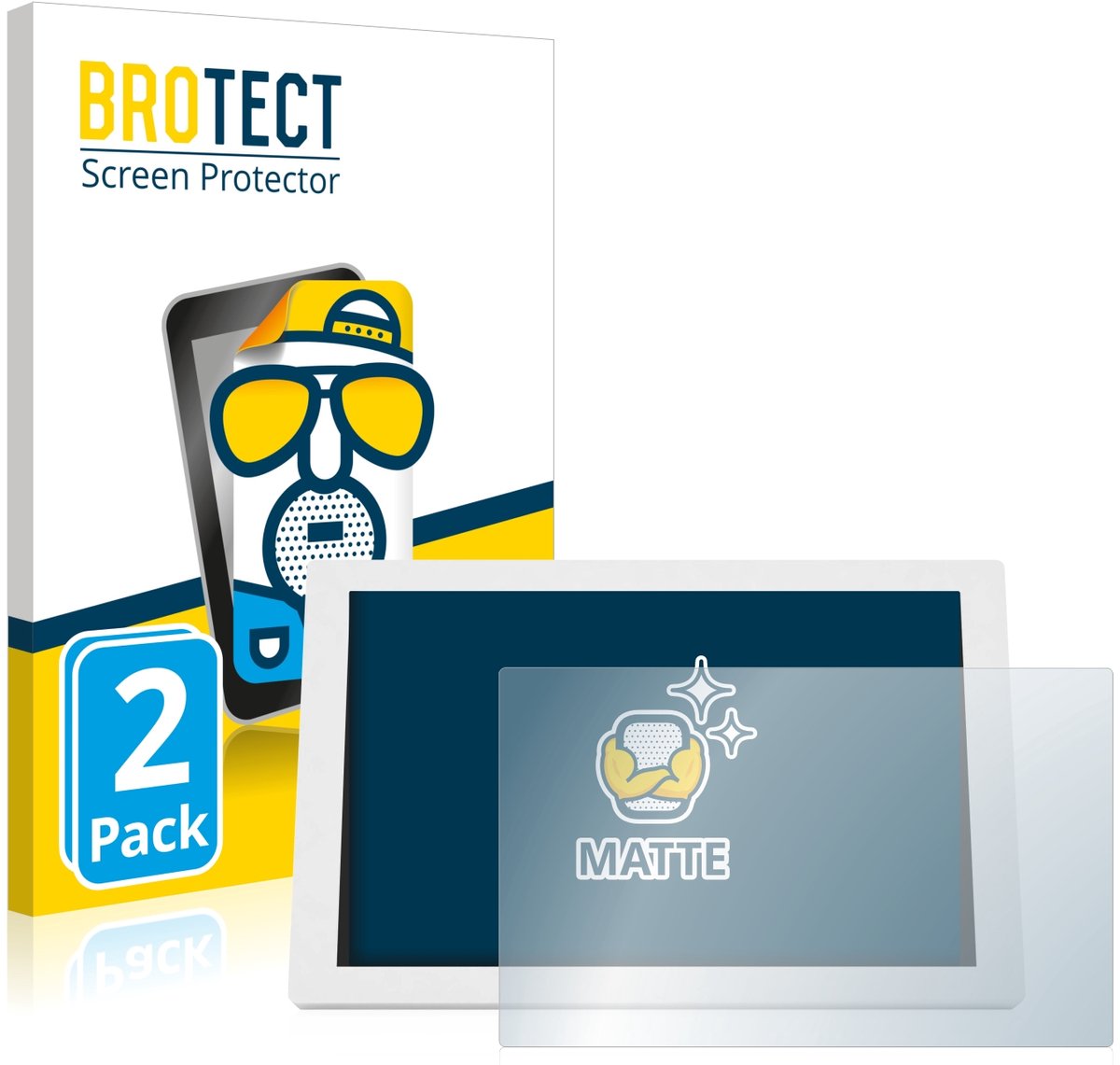BROTECT - Screenprotector voor WetterOnline Home 3 - Folie Beschermfolie matte 2 Stuks
