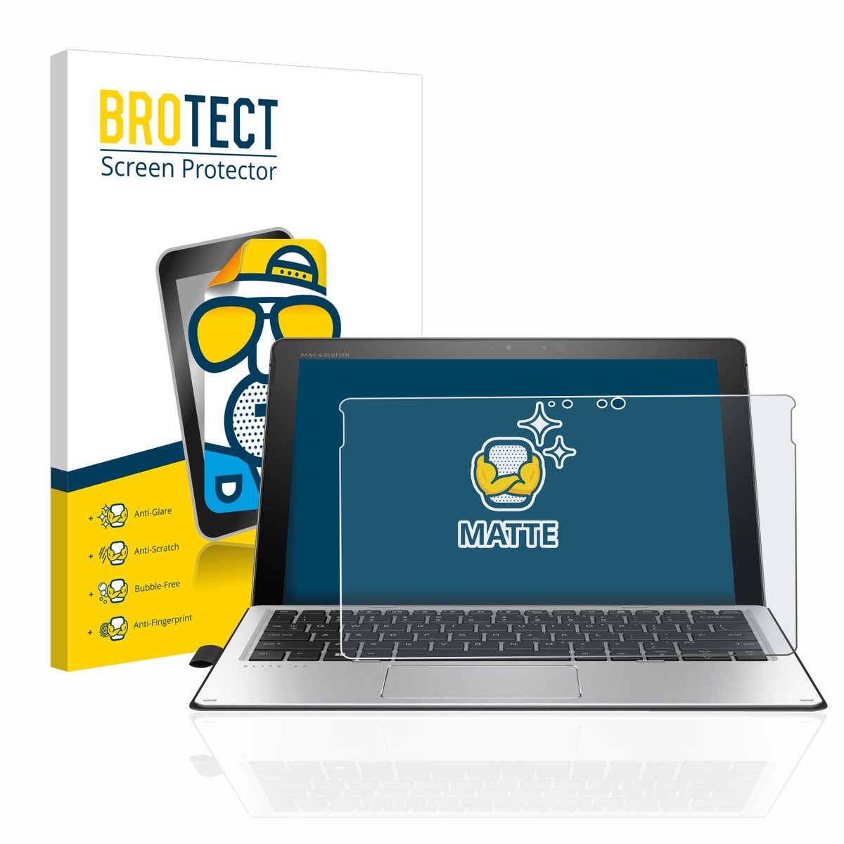 BROTECT - Screenprotector voor HP Elite x2 1012 G2 - Folie Beschermfolie matte