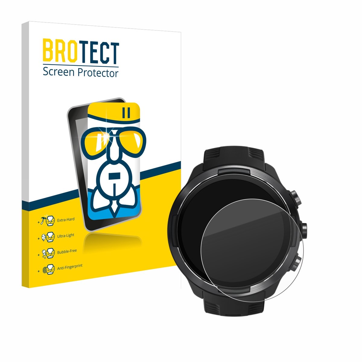 Screenprotector voor Suunto 9 Beschermglas transparant