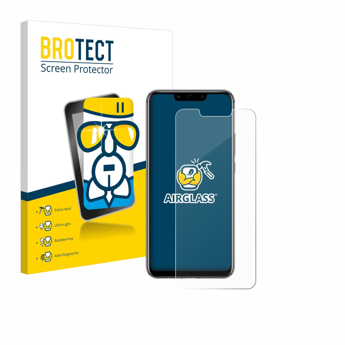 Screenprotector voor Huawei Mate 20 lite Beschermglas transparant