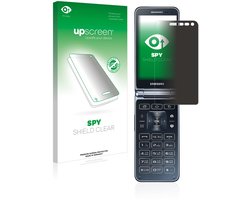 upscreen - privacy screenprotector voor Samsung Galaxy Folder 2 - Folie Beschermfolie Blauwlichtfilter