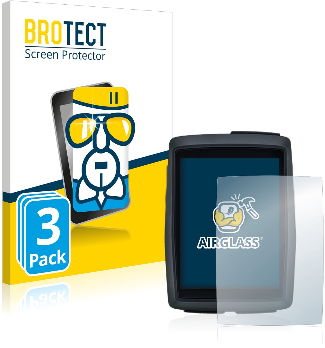 Screenprotector 3 Stuks voor Sigma BC 14.0 WL Beschermglas transparant