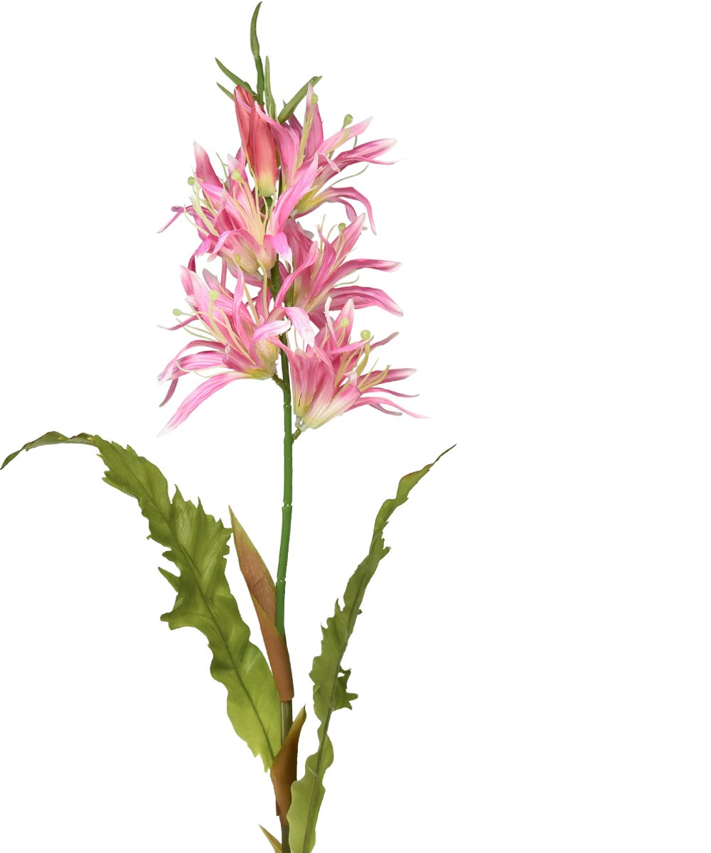 Viana Kunstbloemen, zijden bloemen decoratieve lelie roze 97cm