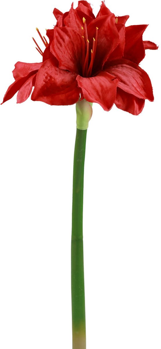 Viana Kunst Amaryllis Kerstbloemen Rode Kunstbloemen L40cm rood