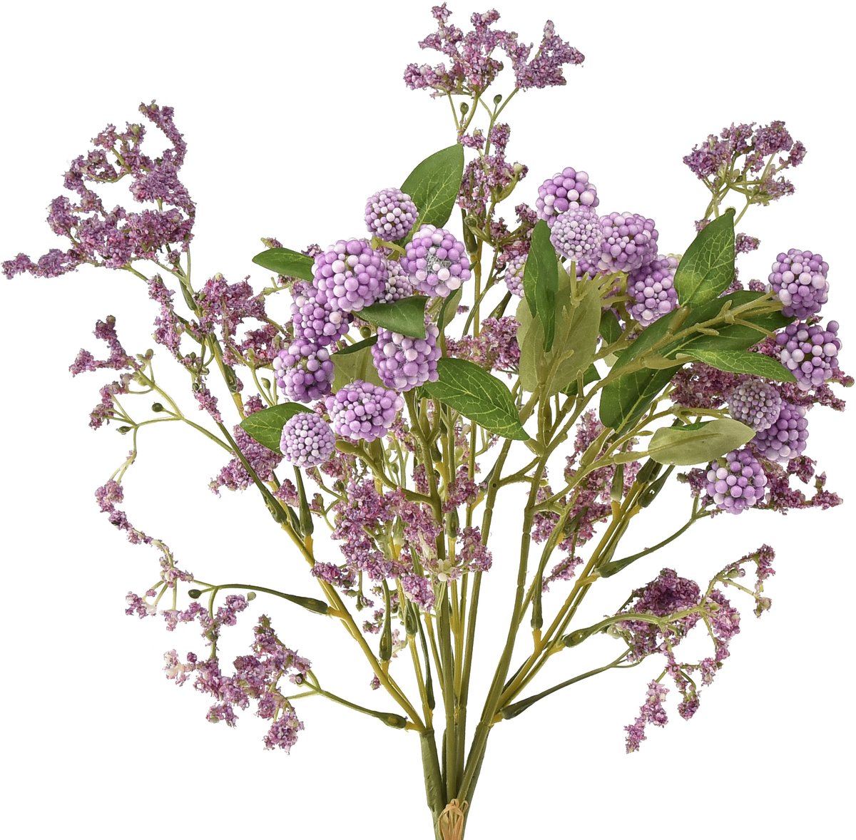 Viana Kunstboeket, zijden bloemen, paars, decoratief, 51 cm