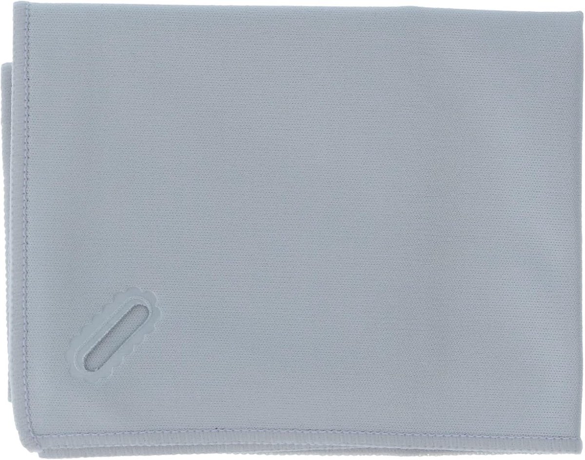 Microvezeldoek 30x30 cm voor bril reinigen - grijze afwerking