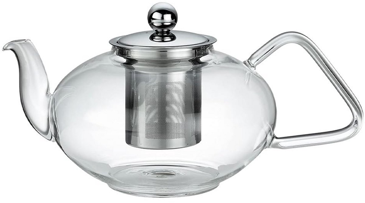 Theepot 1,5 liter - Handige theepot voor thuis en kantoor