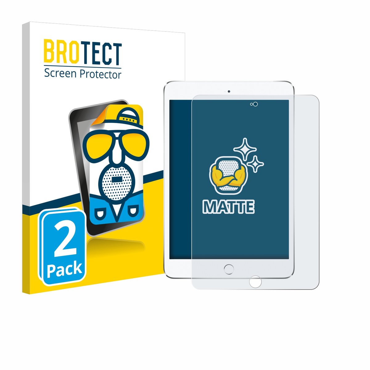 BROTECT - Screenprotector voor Apple iPad Mini 4 2015 - Folie Beschermfolie matte 2 Stuks