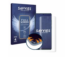 Savvies - Screenprotector voor OnePlus 12 - Folie Beschermfolie transparant volledig dekking 4 Stuks