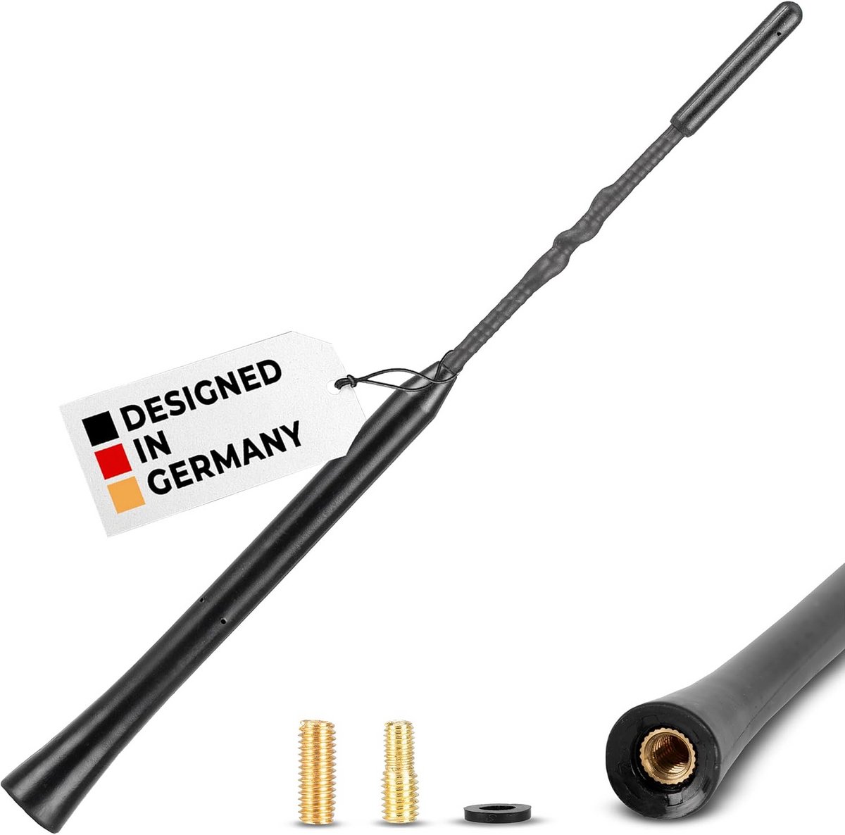 Universele 23 cm Auto Dakantenne Zwart Glasvezel voor AM/FM Radio