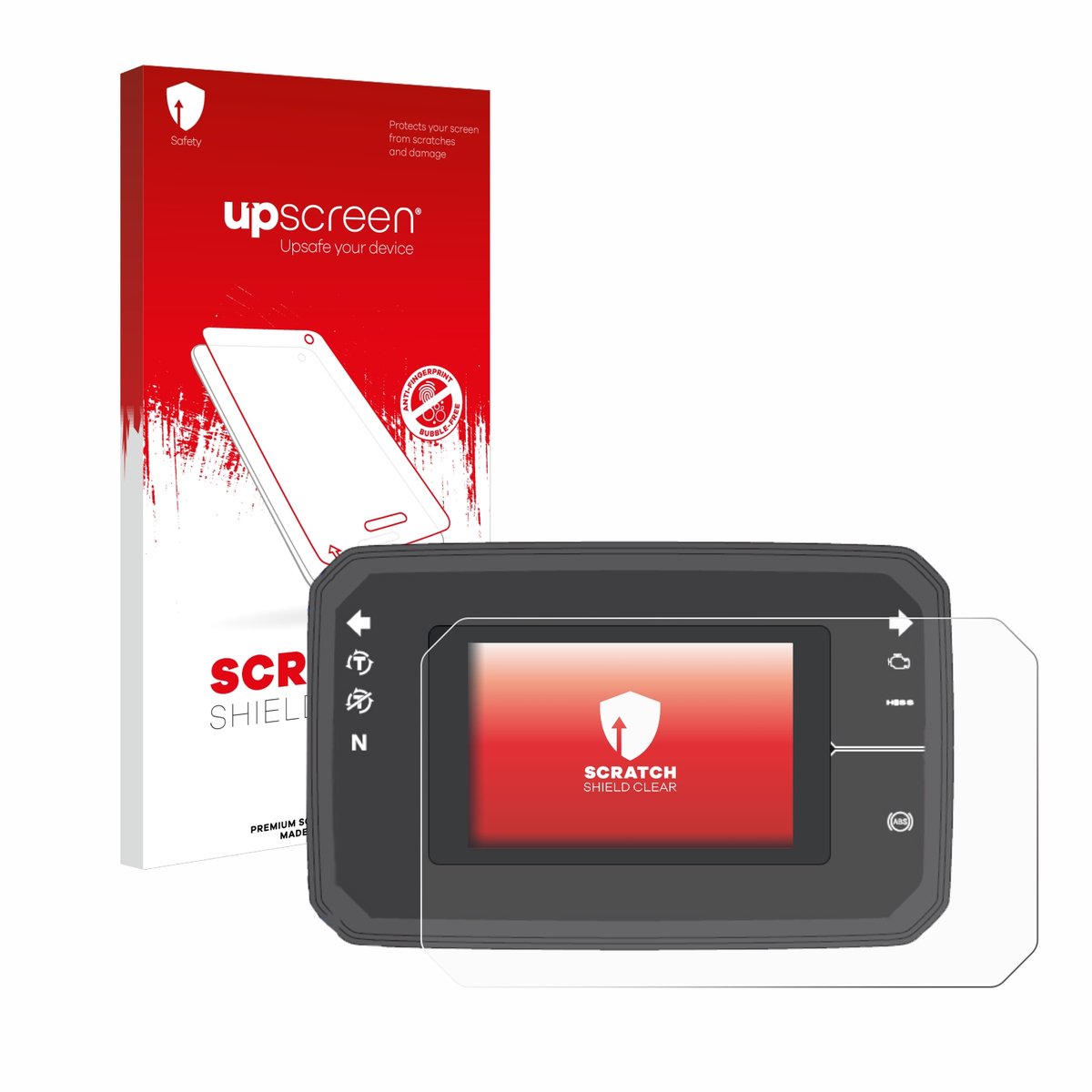 upscreen - Screenprotector voor Honda CB650R TFT Display - Folie Beschermfolie transparant