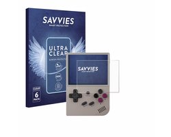 Savvies - Screenprotector voor Anbernic RG35XX Plus - Folie Beschermfolie transparant 6 Stuks