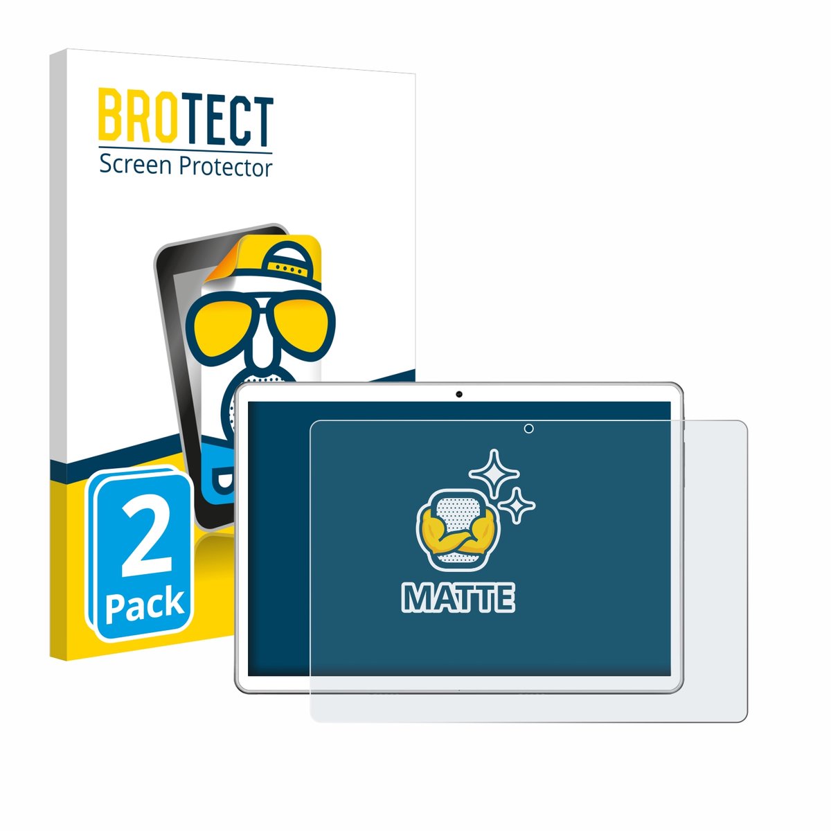 BROTECT - Screenprotector voor niuniutab KT107 - Folie Beschermfolie matte 2 Stuks