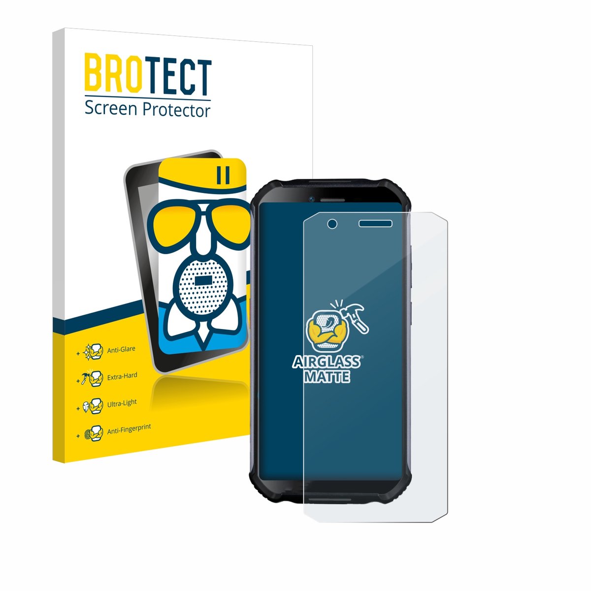 BROTECT - Screenprotector voor Doogee S41 Plus - Folie Beschermfolie Beschermglas matte