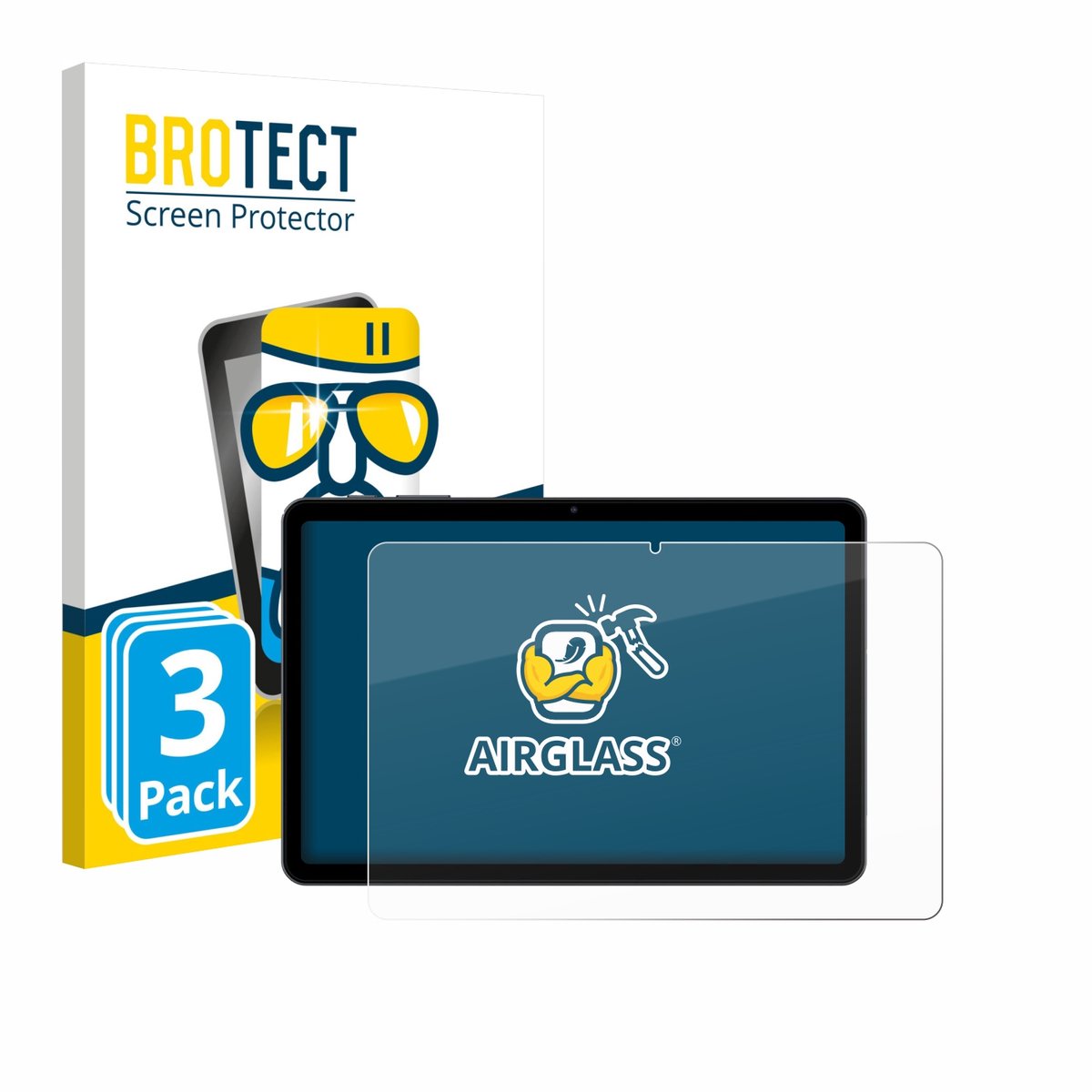 Screenprotector 3 Stuks voor Tabwee T80 10.1" Beschermglas transparant