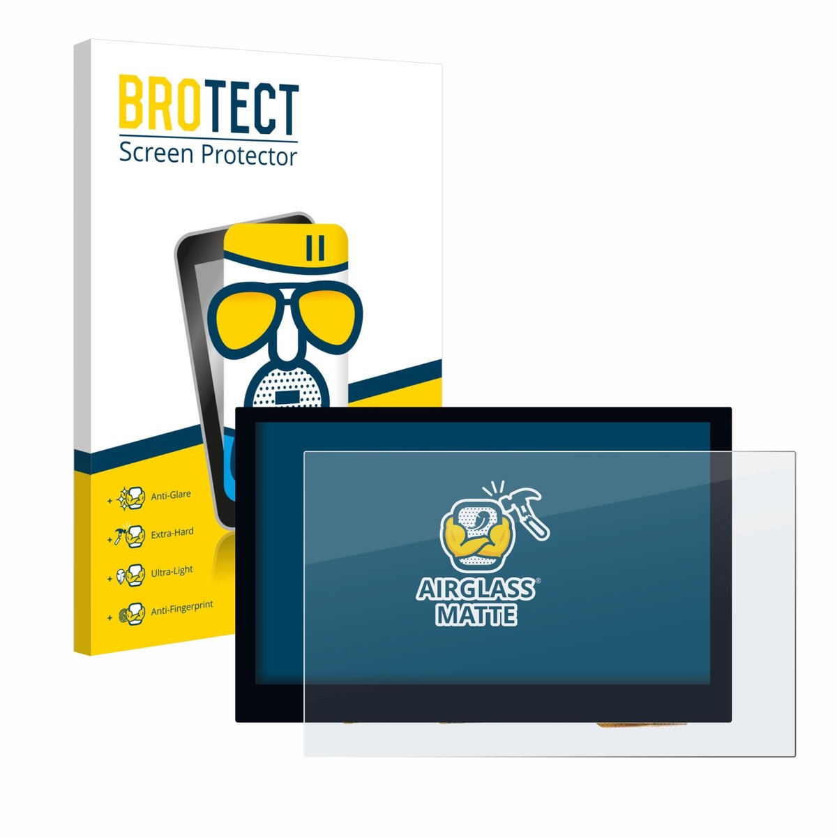 BROTECT - Screenprotector voor Waveshare 4.3" - Folie Beschermfolie Beschermglas matte