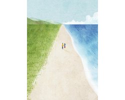 IXXI Wild Beach, Henry Rivers - 100 x 140 cm - Gratis ophangtool - Grote wanddecoratie en posters - Speels, Kleurrijk, Minimalisme, Illustraties