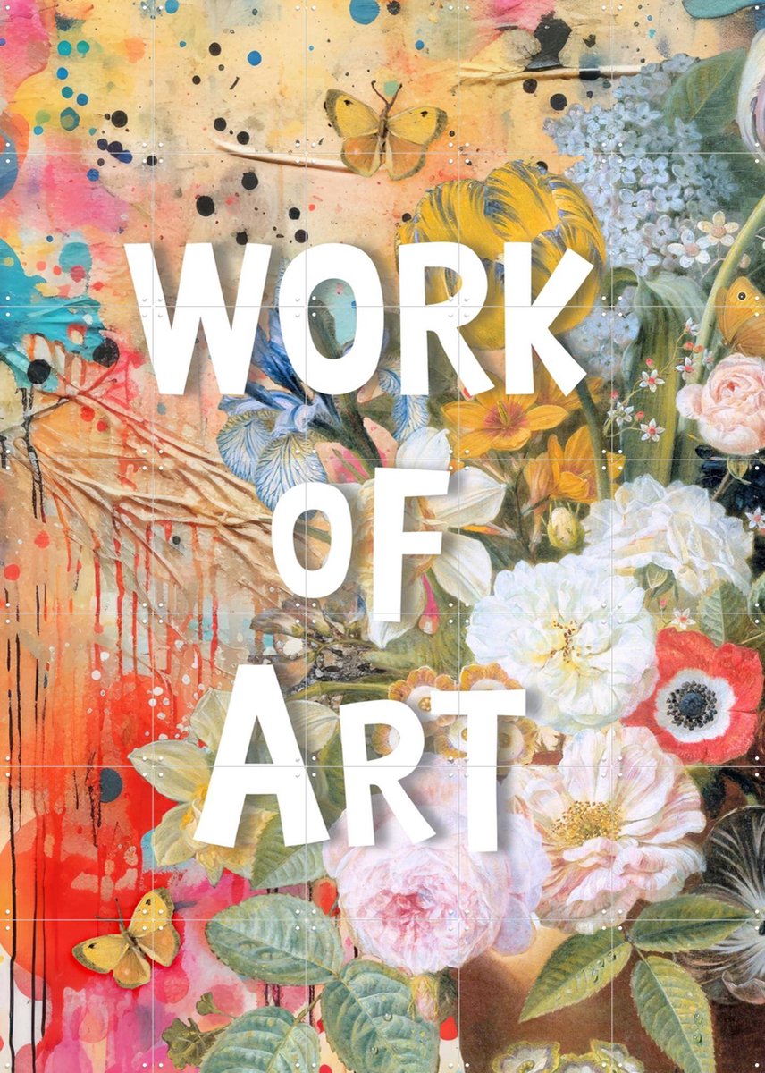 IXXI Work of Art, Marja van den Hurk - 100 x 140 cm - Gratis ophangtool - Grote wanddecoratie en posters - Illustraties, Kleurrijk, Studeerkamer