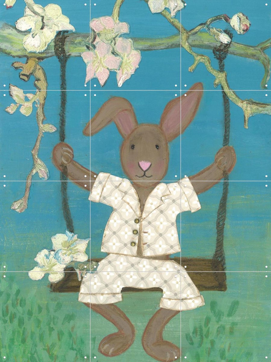 IXXI Vincent de Haas, Desirée van Hattem - 60 x 80 cm - Gratis ophangtool - Grote wanddecoratie en posters - Cartoonesk, Speels, Kleurrijk
