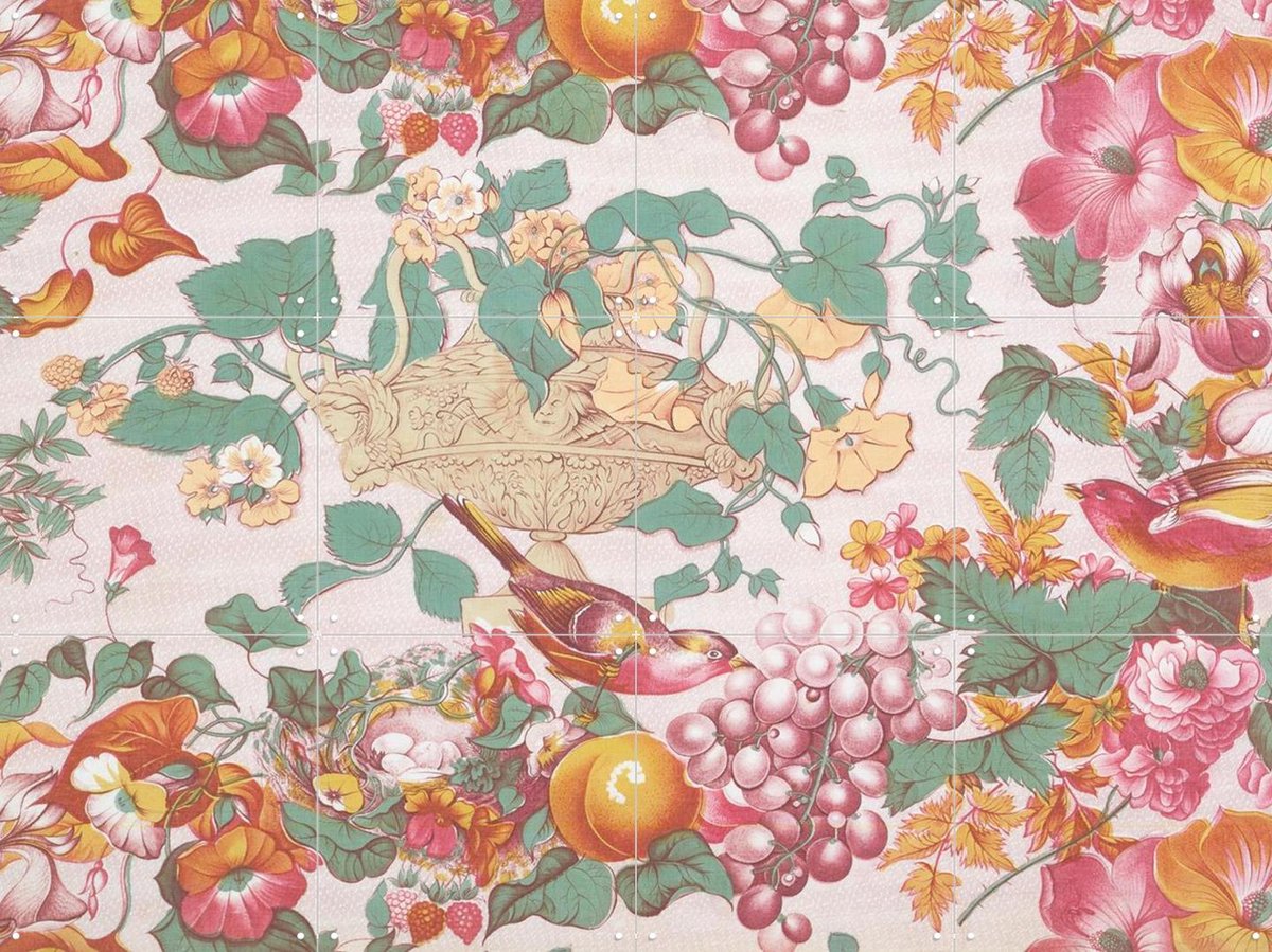 IXXI Furnishing Fabric II, Victoria and Albert Museum - 80 x 60 cm - Gratis ophangtool - Grote wanddecoratie en posters - Klassiek, Vintage