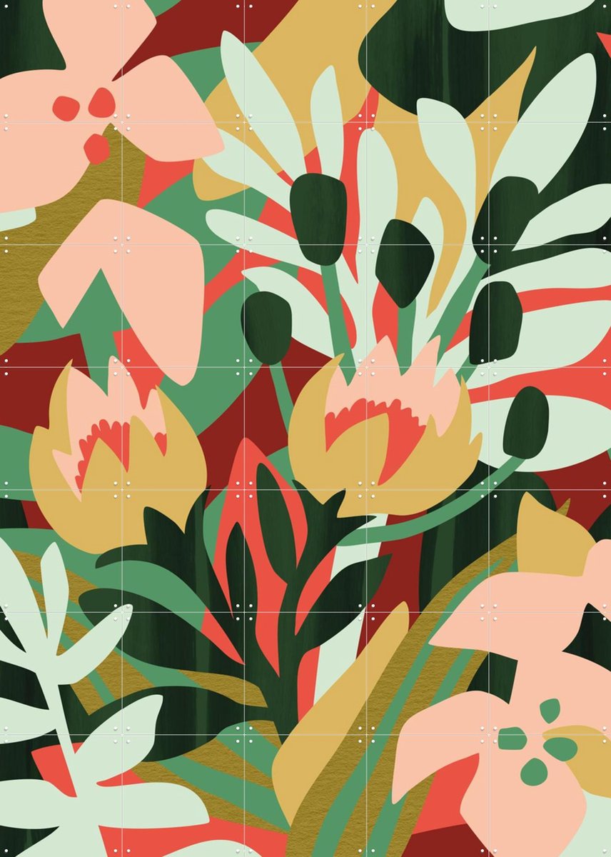 IXXI Limited Results, Megan Gallagher - 100 x 140 cm - Gratis ophangtool - Grote wanddecoratie en posters - Grafisch Ontwerp, Speels, Kleurrijk
