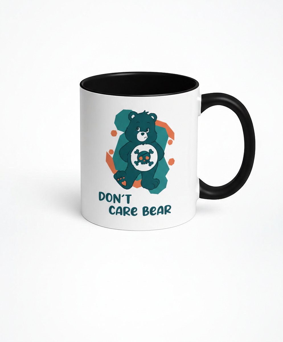 Don't Care Bear Mok - Originele Koffiemok met Grappige Tekst