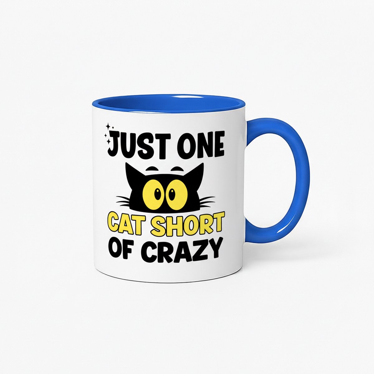 Just One Cat Short Of Crazy Mok - Koffiemok met Katten Design