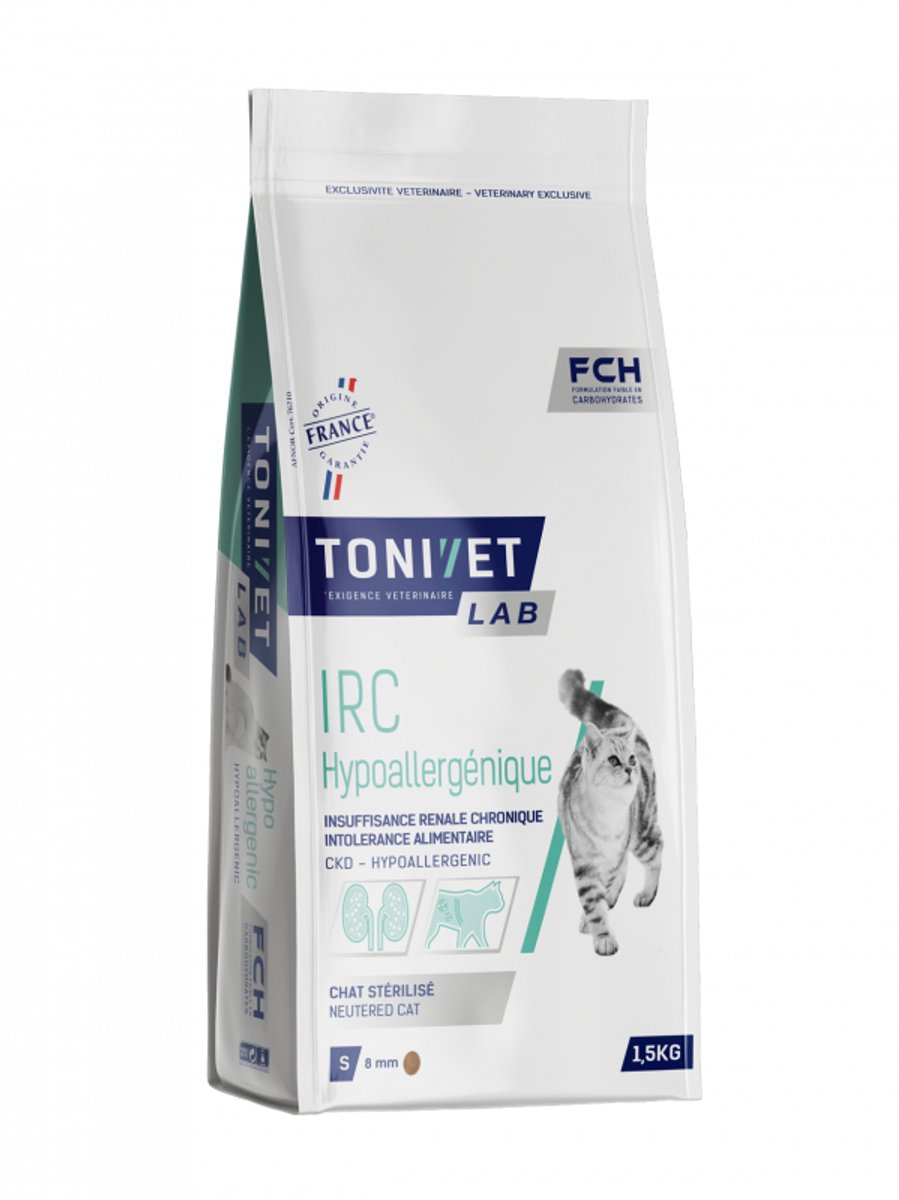 Tonivet Lab Volwassen Kat CKD Hypoallergeen 5 Kg