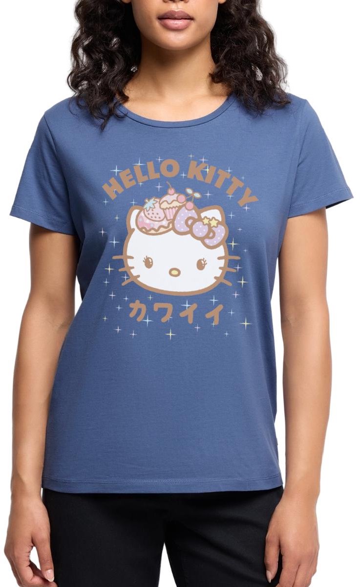 Hello Kitty Kawaii Stijlen Met Sterren Premium T Shirt Dames