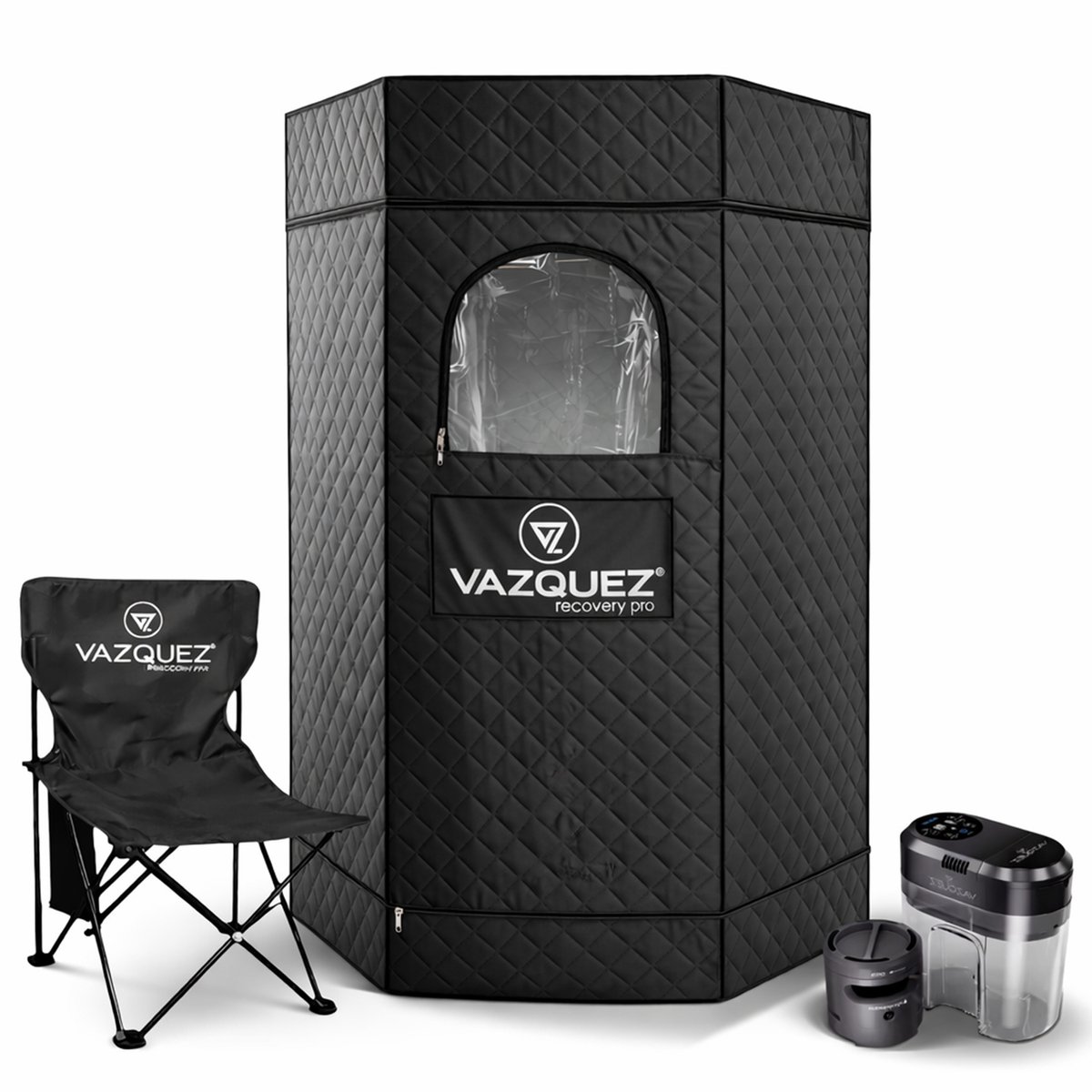 Vazquez Recovery Pro - 1500W Portable Stoomsauna met 5-laags isolatie