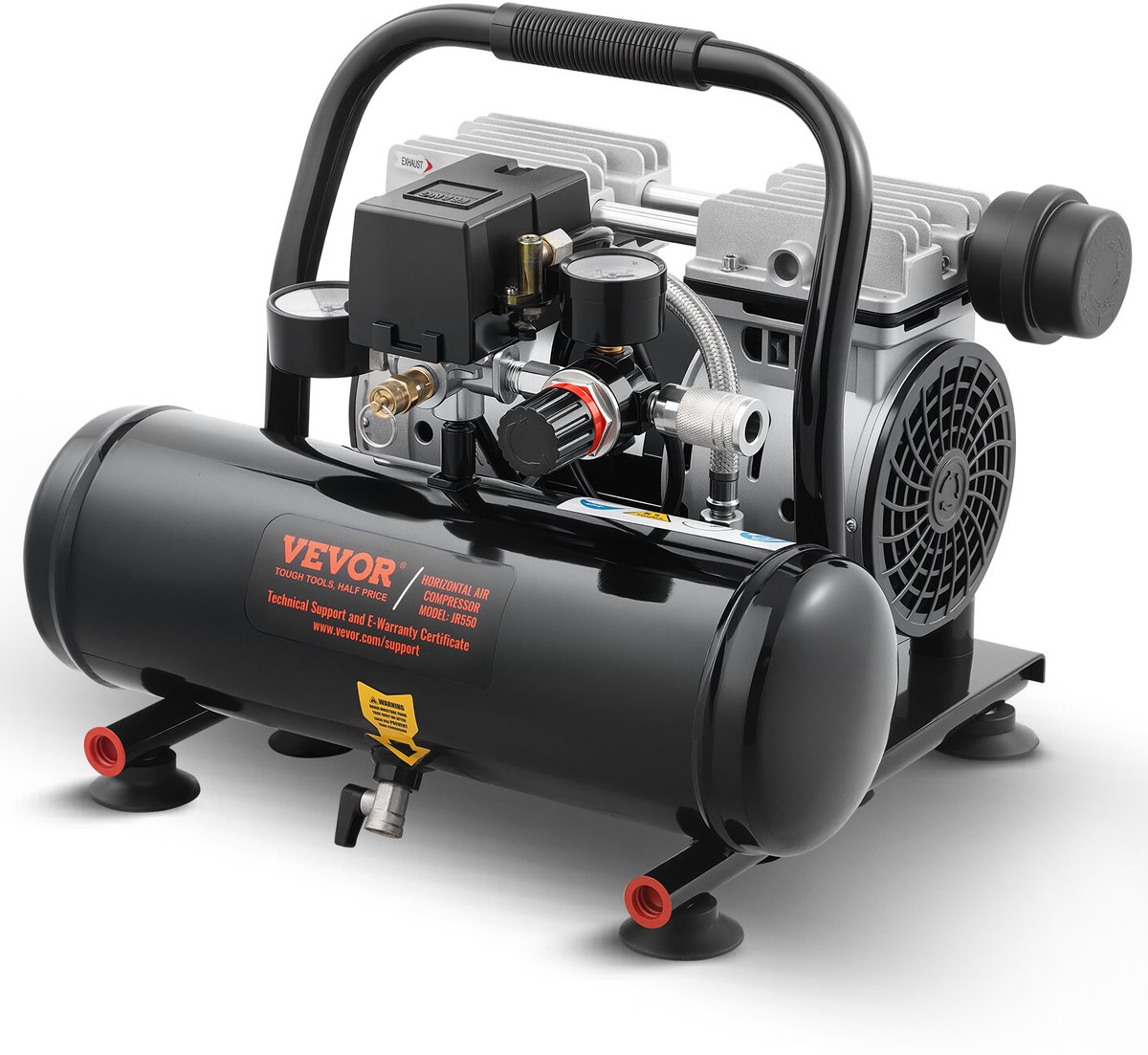 VEVOR Compressor 4l Luchtcompressor 120psi Perslucht 635w Fluistercompressor – foto 2