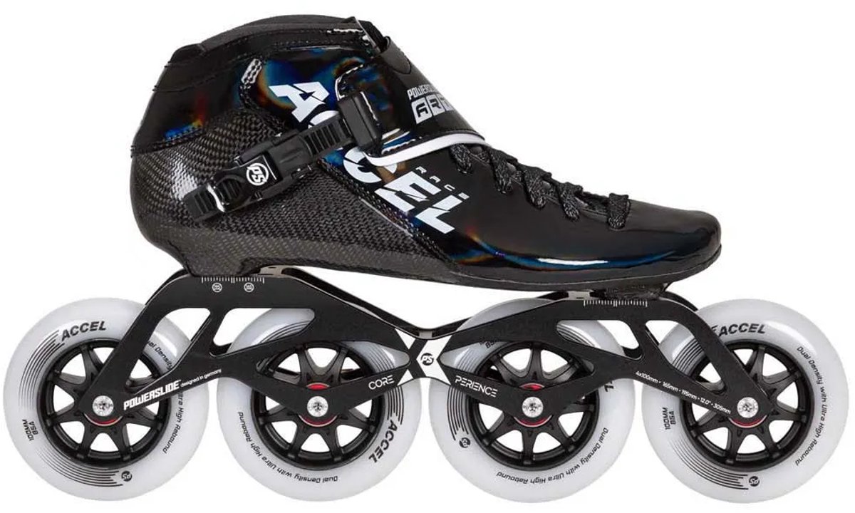 Powerslide Accel Race 100 Inline Skates Man Vrouw Zwart