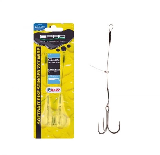 Spro Softbait Pike Stinger 7x7 - 10cm - Haakmaat 2 - Onderlijn - Zilver van Spro — afbeelding 4