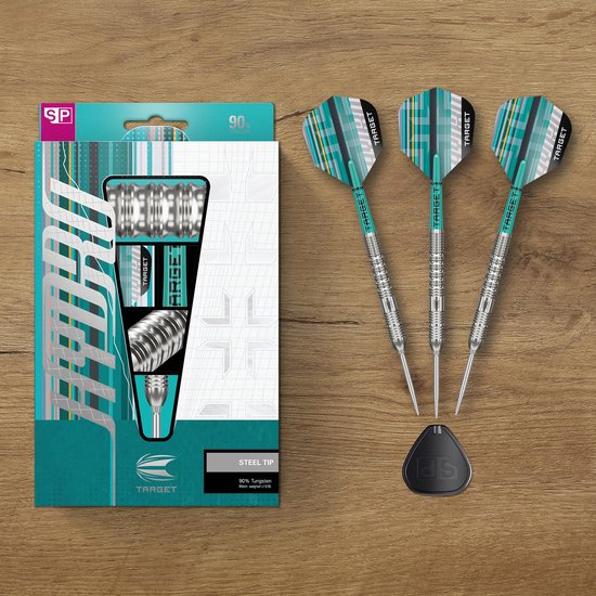 Target Darts Hydro Steel Tip Dartset 24G Barrel 01 - 90% Tungsten - Swiss Point Technologie - Pro Grip Shafts - Pro Ultra Flights - Inclusief Swiss Point Tool en DartCounter App van Merkloos — afbeelding 4