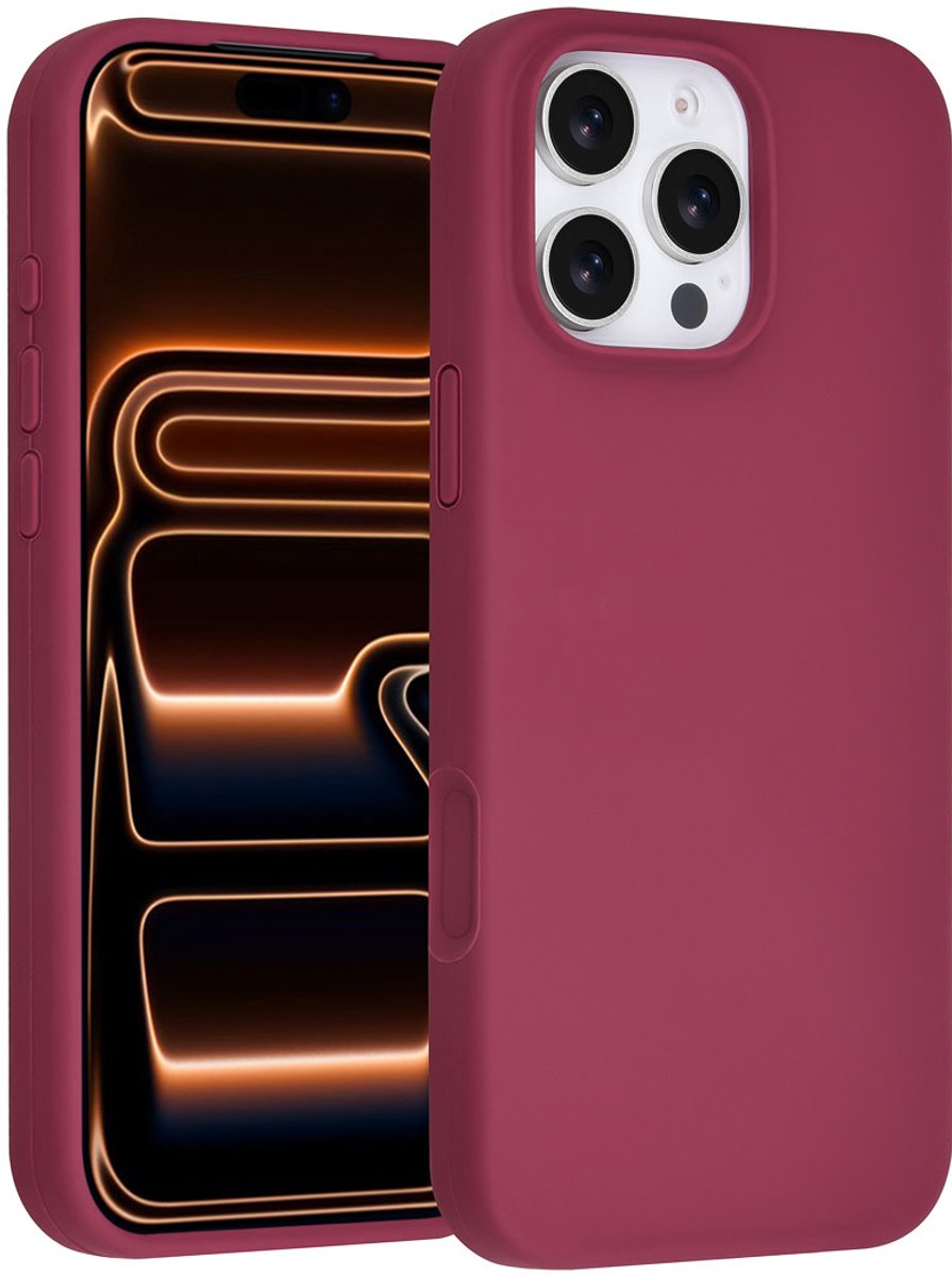 TUNIQ telefoonhoesje voor Apple iPhone 16 Pro Max - Siliconen backcover - Paars