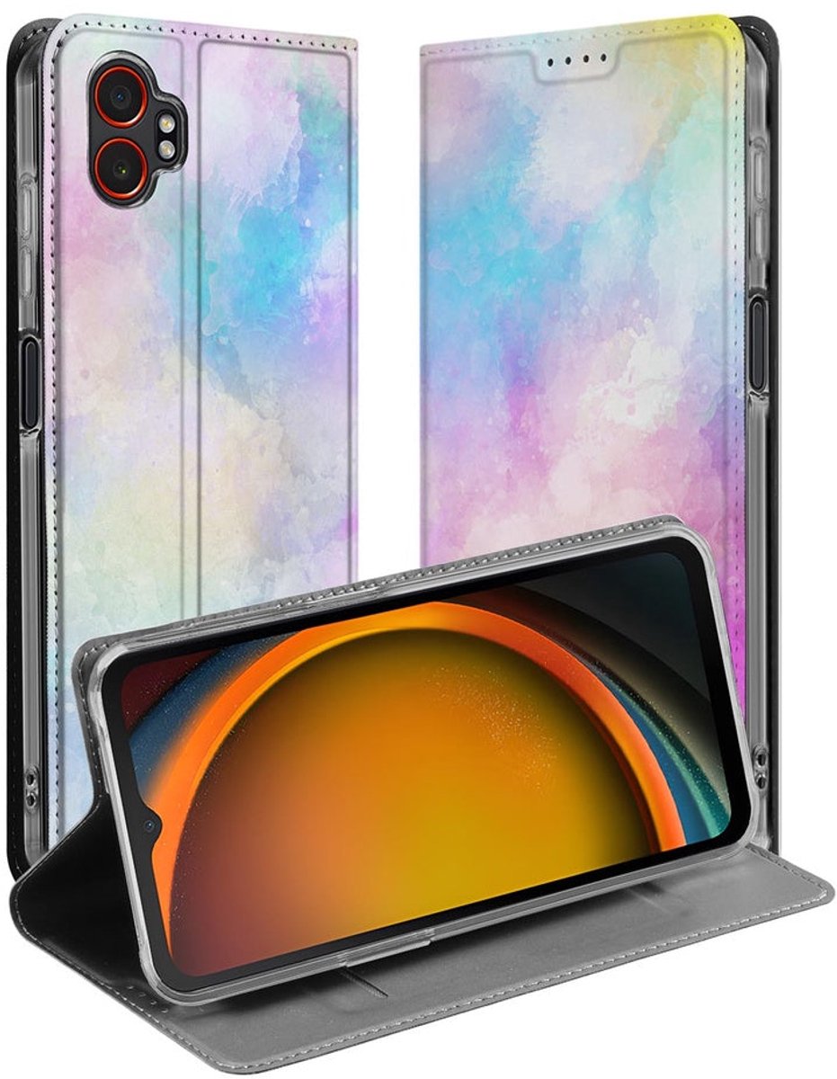 Samsung Galaxy Xcover 7 Pro Wallet Case Watercolor Light