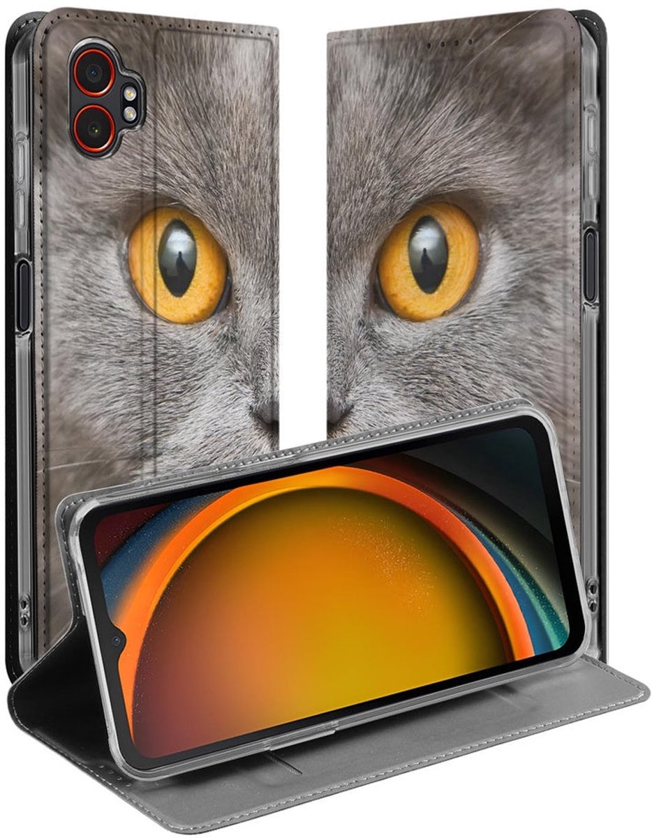 Samsung Galaxy Xcover 7 Pro Book Wallet Case Britse Korthaar