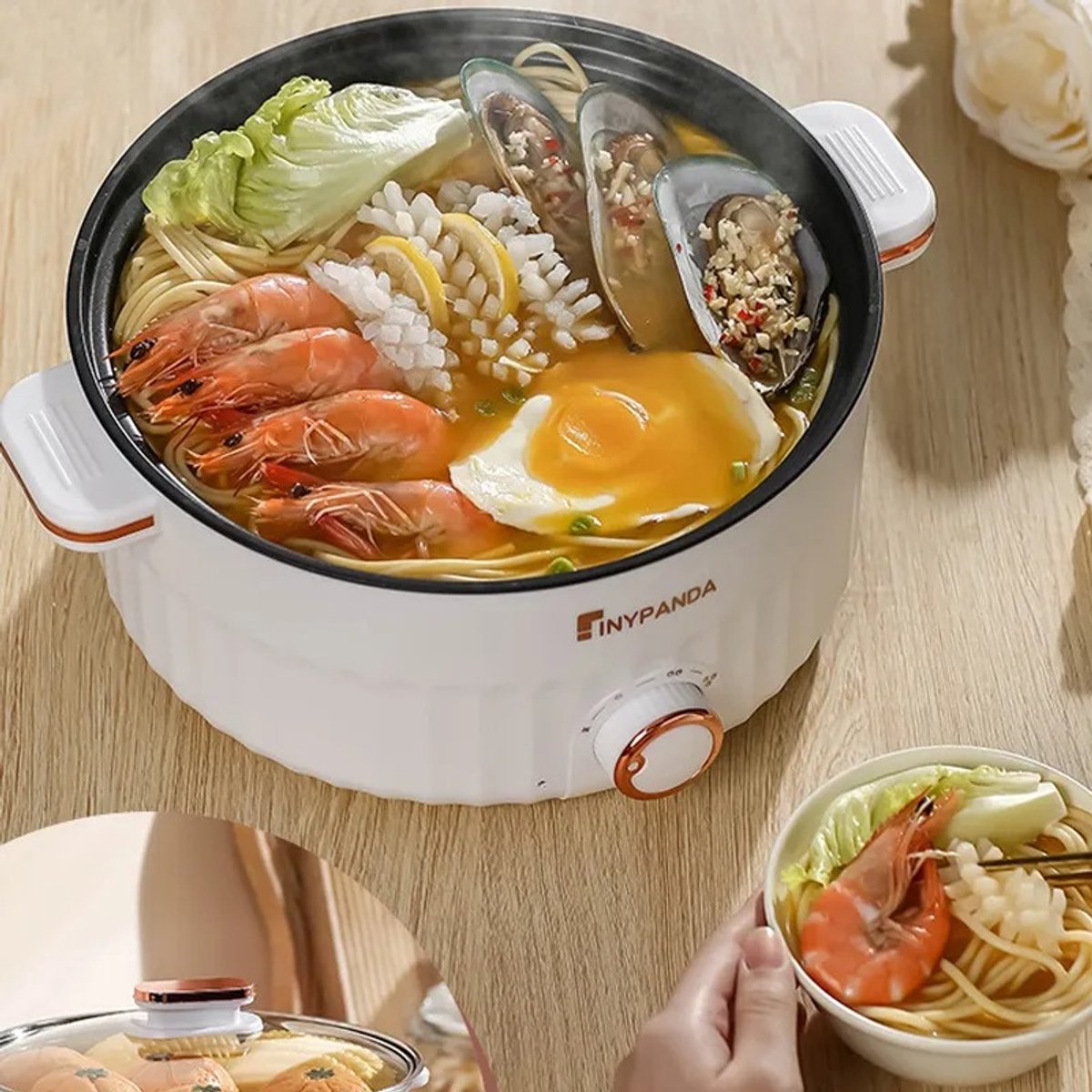 Multicooker 3L Elektrische Hotpot - Compact Keukenapparaat - afbeelding 2