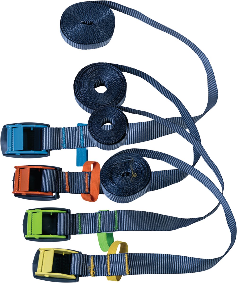 Connex Sjorband - eendelig - 3 m x 25 mm - 200 kg maximale belastbaarheid - met klemslot, zonder haak - van polyester/spanband/ladingbeveiliging / B34426