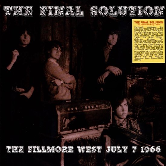 The Final Solution - The Fillmore West July 7 1966 (LP)