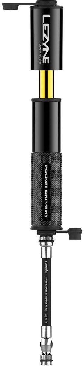 LEZYNE POCKET DRIVE HV ZWART/HI GLANS