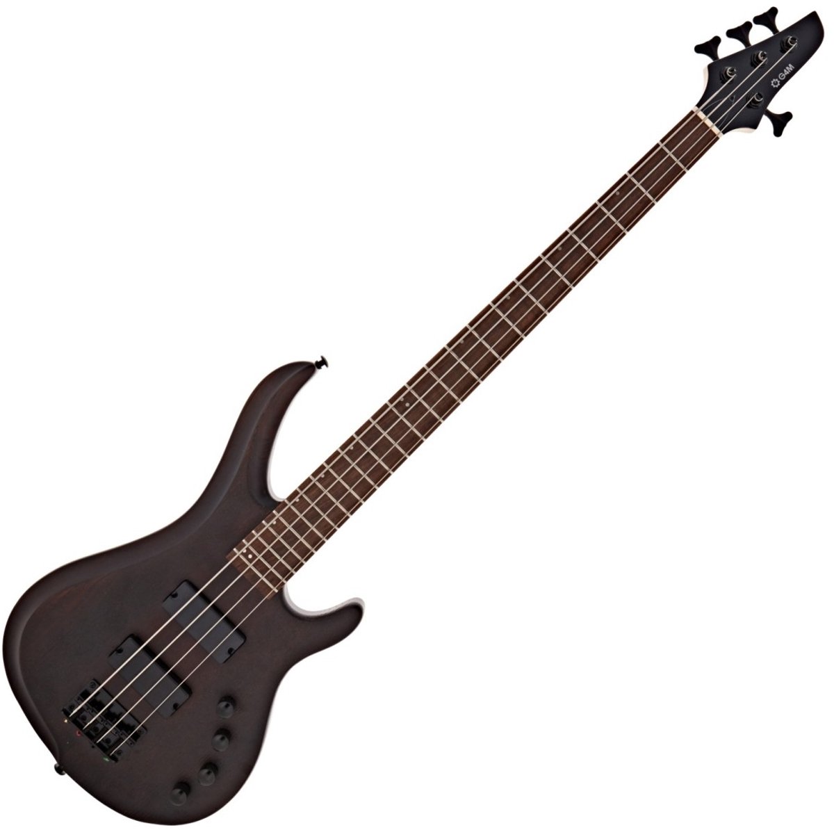 G4M 878 Basgitaar, Walnut Stain