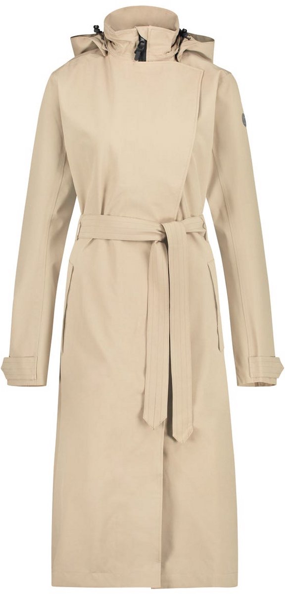 AGU Lange Regenjas Trench Coat Dames Regenjas Dames Urban Regenjas Dames lang model Beige