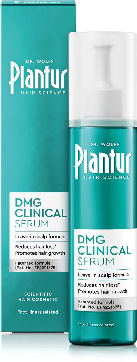 Plantur DMG Clinical Serum, 125 ml – Helpt haaruitval te verminderen & stimuleert haargroei – Met DMG & cafeïne – Dagelijkse hoofdhuidverzorging – Klinisch getest – Voor vrouwen