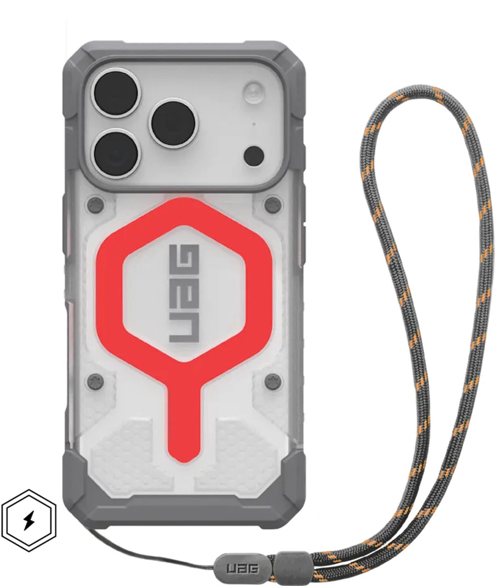Uag Pathfinder Transparant Magsafe-Hoesje Voor Iphone 17 Pro Max Met Lanyard