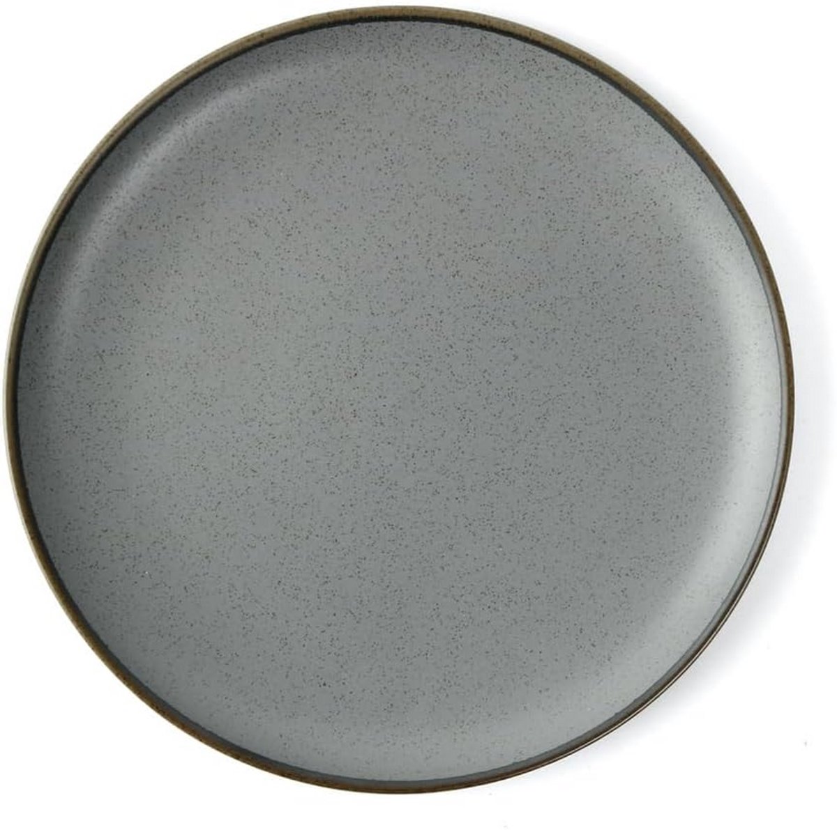 Plat Porseleinen Dinerbord Rond 26.5 cm - Stijlvol Grijs Restaurantkwaliteit